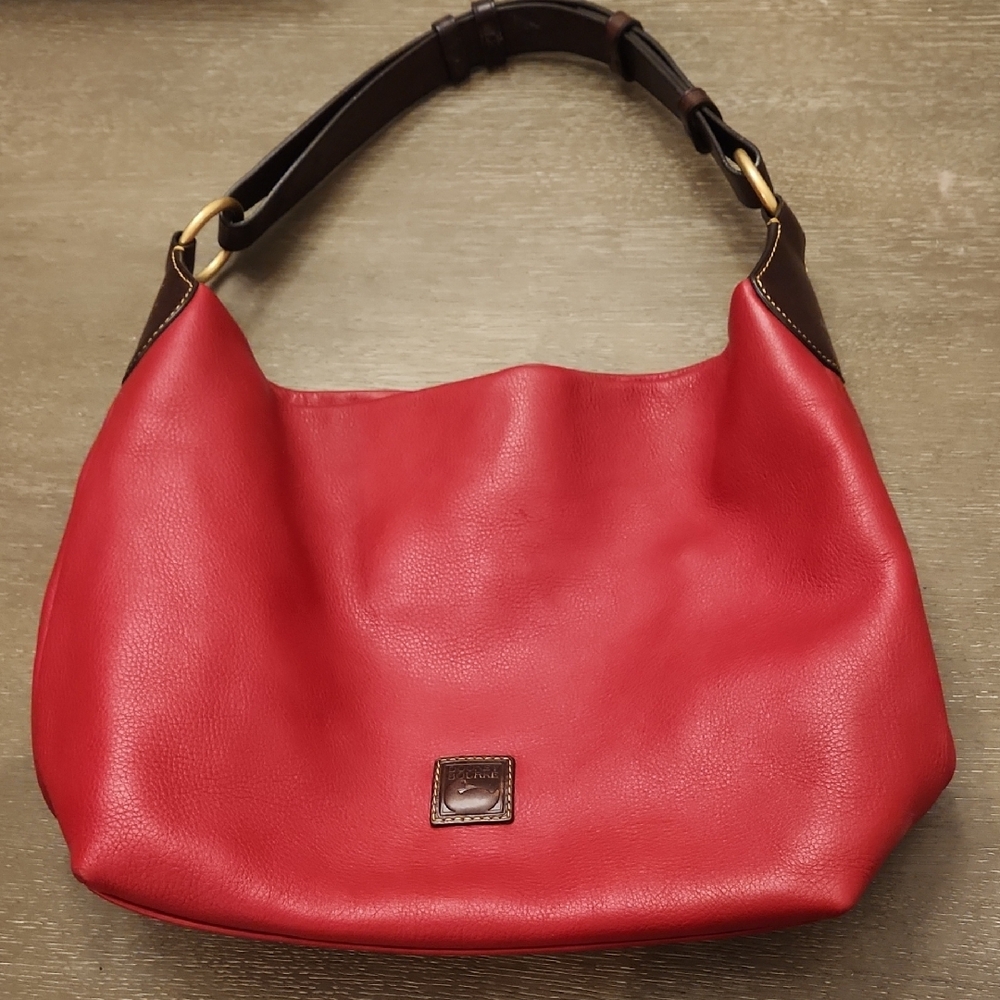 Dooney & Bourke Red Leather Hobo Bag